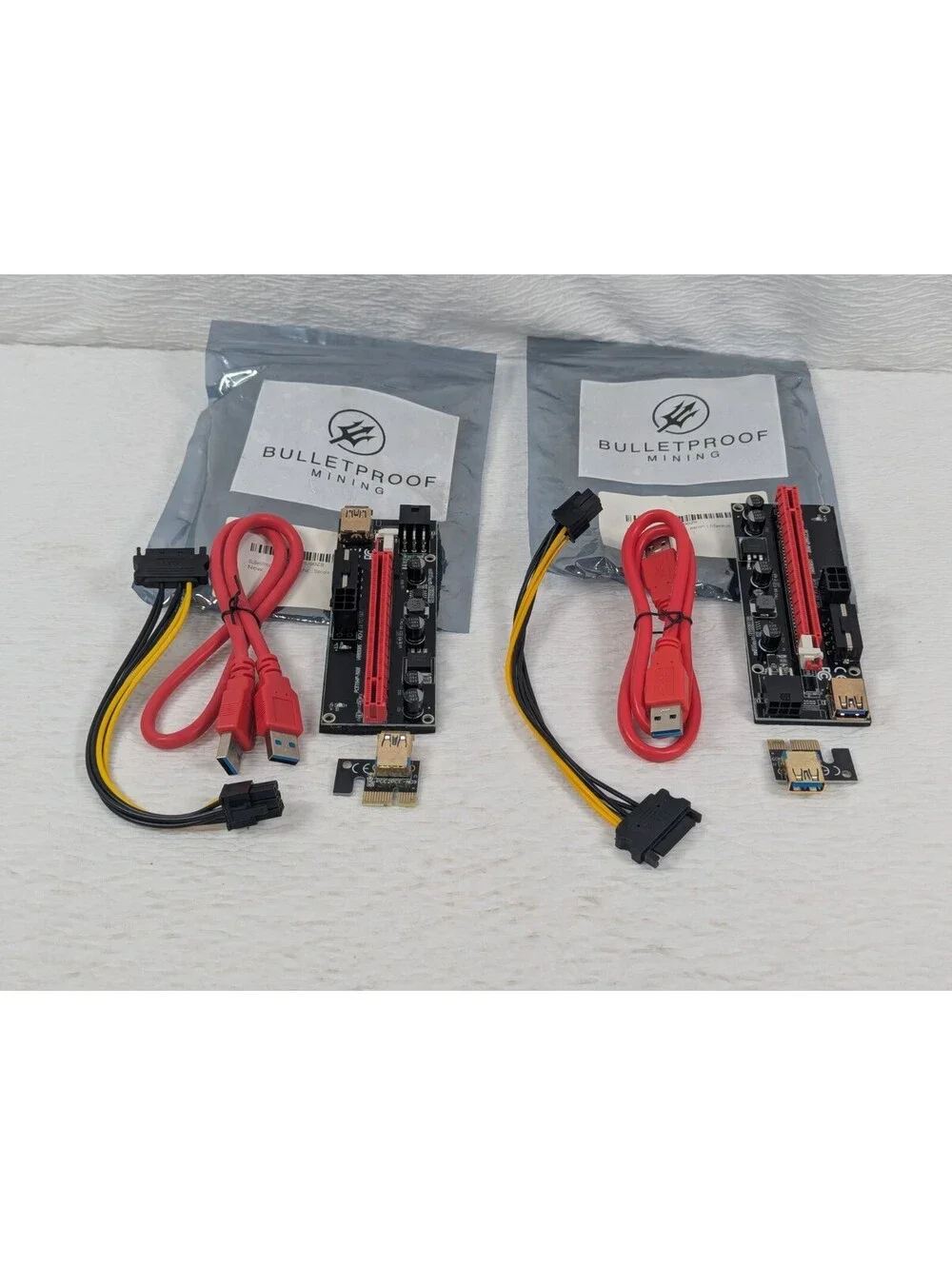 Graphics Card PCIe Riser VER 010S 16x to 1x Powered Riser Adapter Card w/USB 3.0